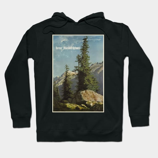 Berner Oberland,Switzerland,Travel Poster Hoodie by BokeeLee